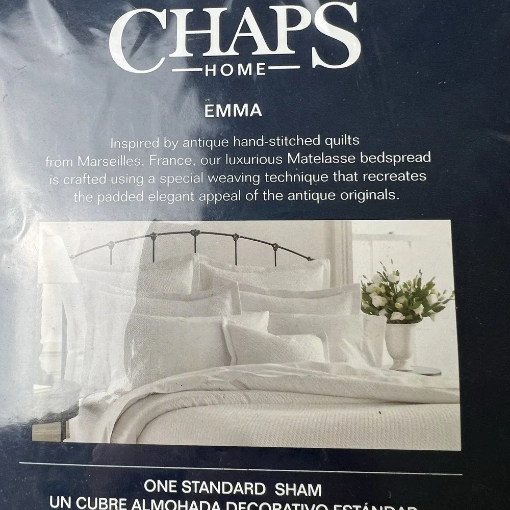 CHAPS Home Standard PILLOW SHAMS TWO Size: 20 х 26